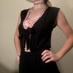 Scalloped romper