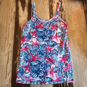 Lilly Pulitzer Tabbie Tank in She She Shells print