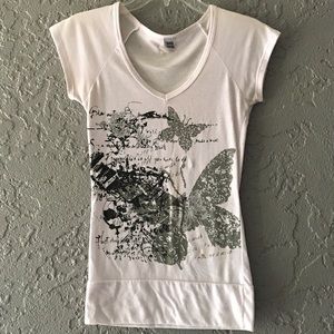 White Graphic T-Shirt