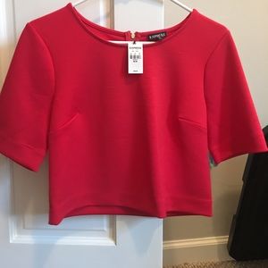 Red crop top