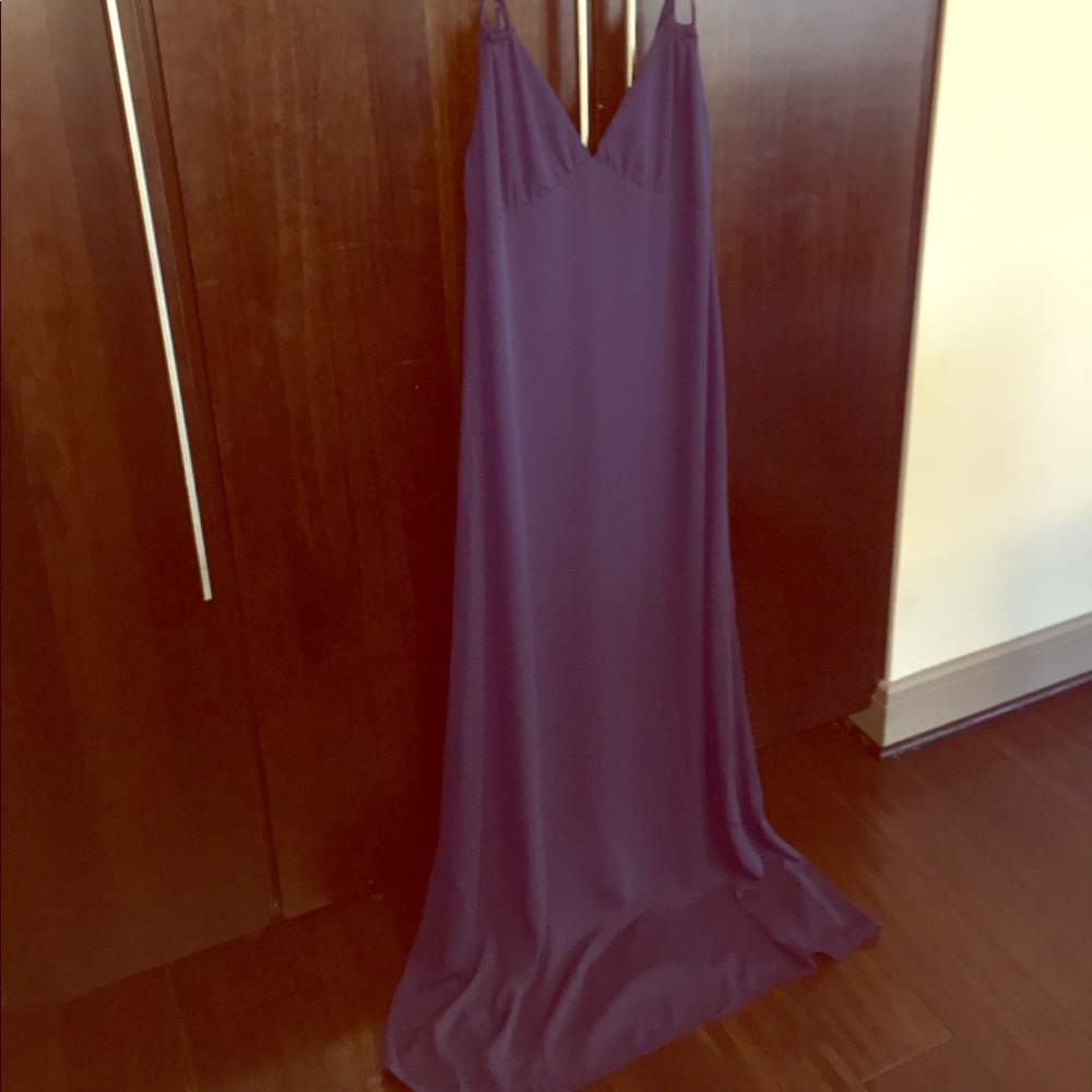 Navy long Tobi dress