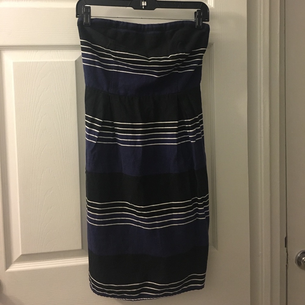 Strapless Striped Dress