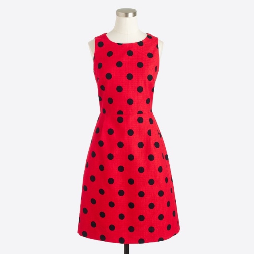 J.crew Factory Polka Dots Shirt Dress