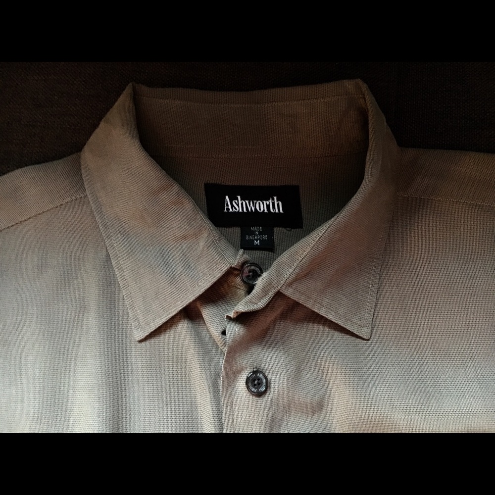 Ashworth light brown men's dress shirt - medium