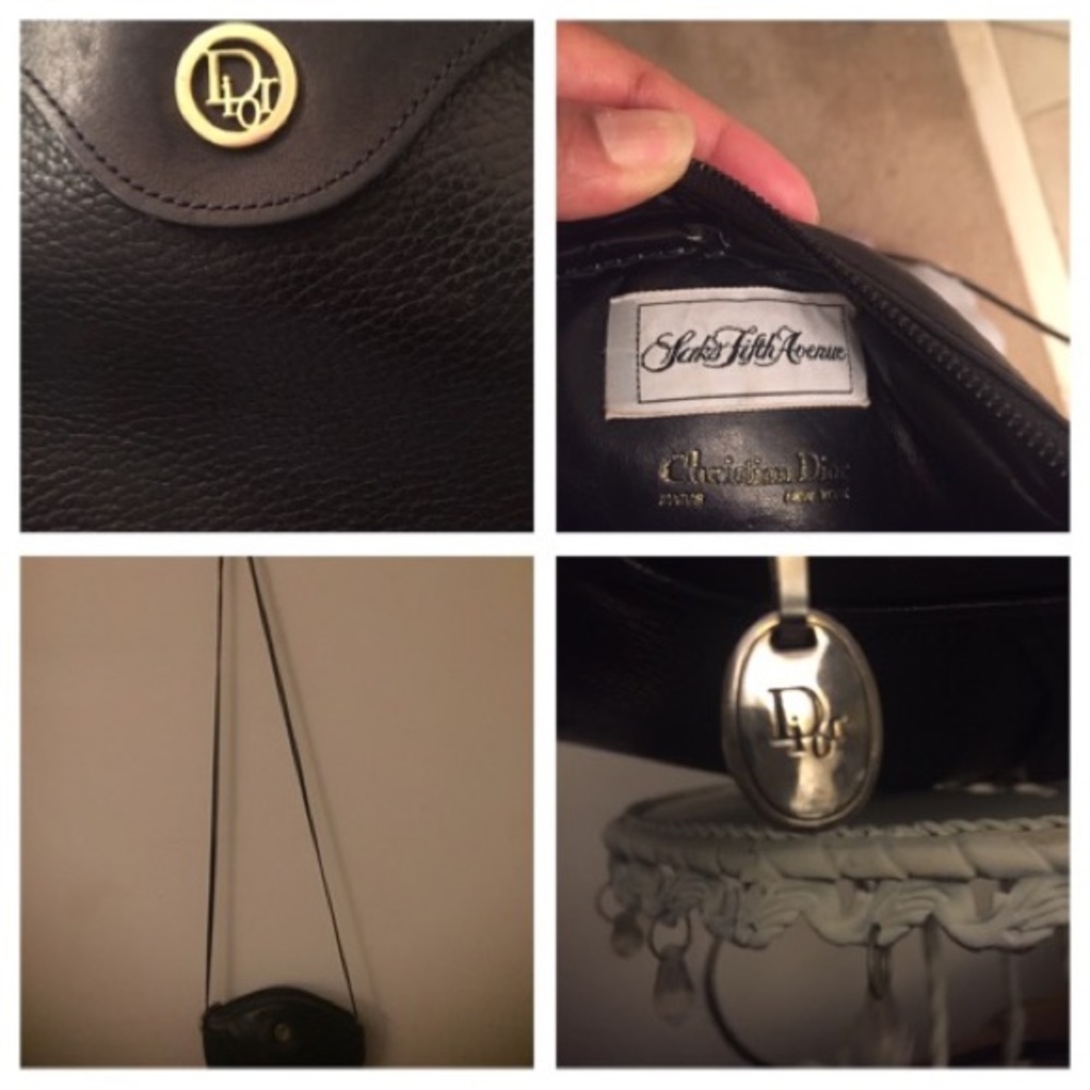 Authentic Christian Dior black purse shoulder bag - Picture 2 of 3