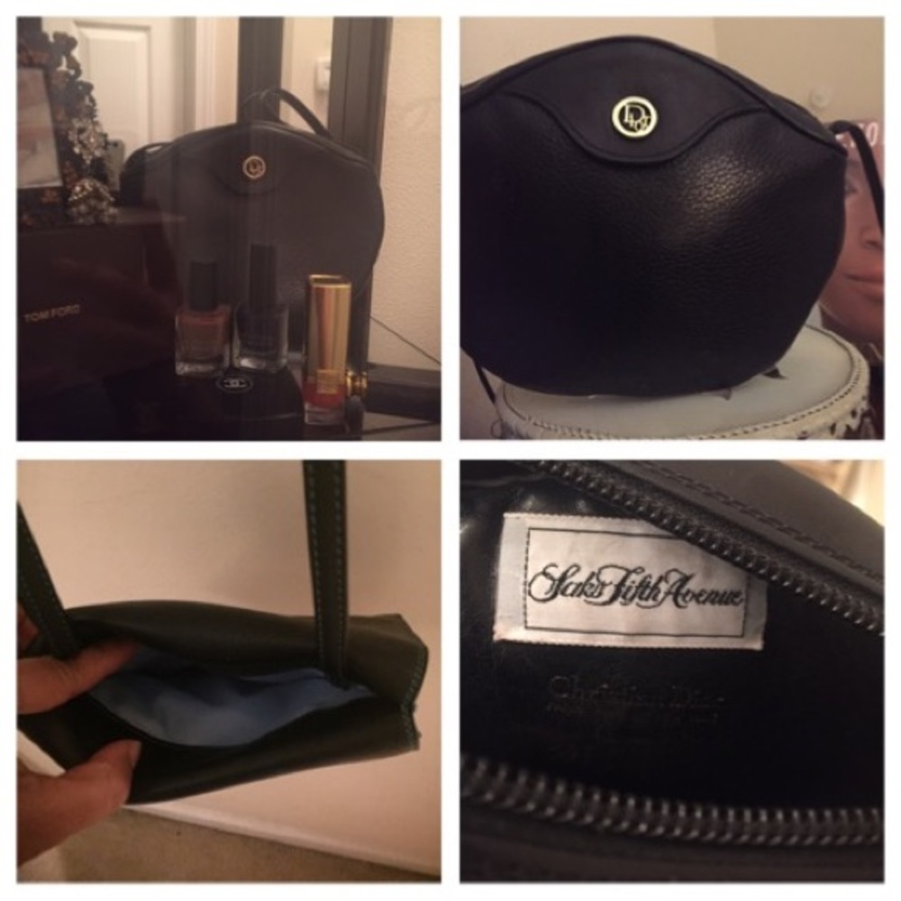 Authentic Christian Dior black purse shoulder bag - Picture 3 of 3