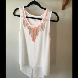 Flowy beaded blouse