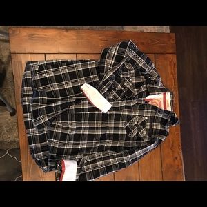 Black and White Button Down with detailing