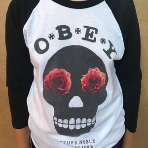 Obey Tee 3/4 sleeves