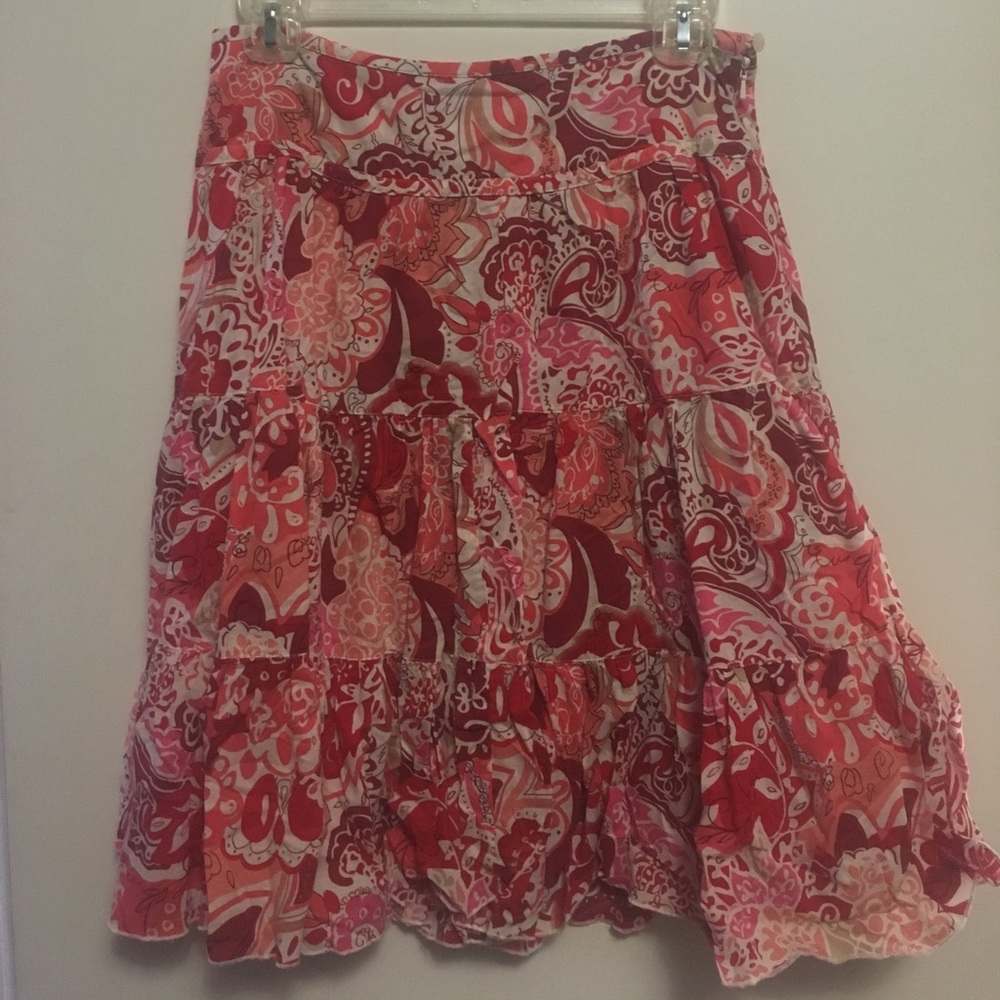 Floral skirt, summer skirt with flowers.