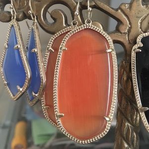Orange Kendra Scott earrings