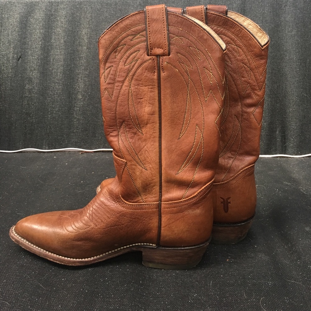 Chestnut Frye Cowboy Boots