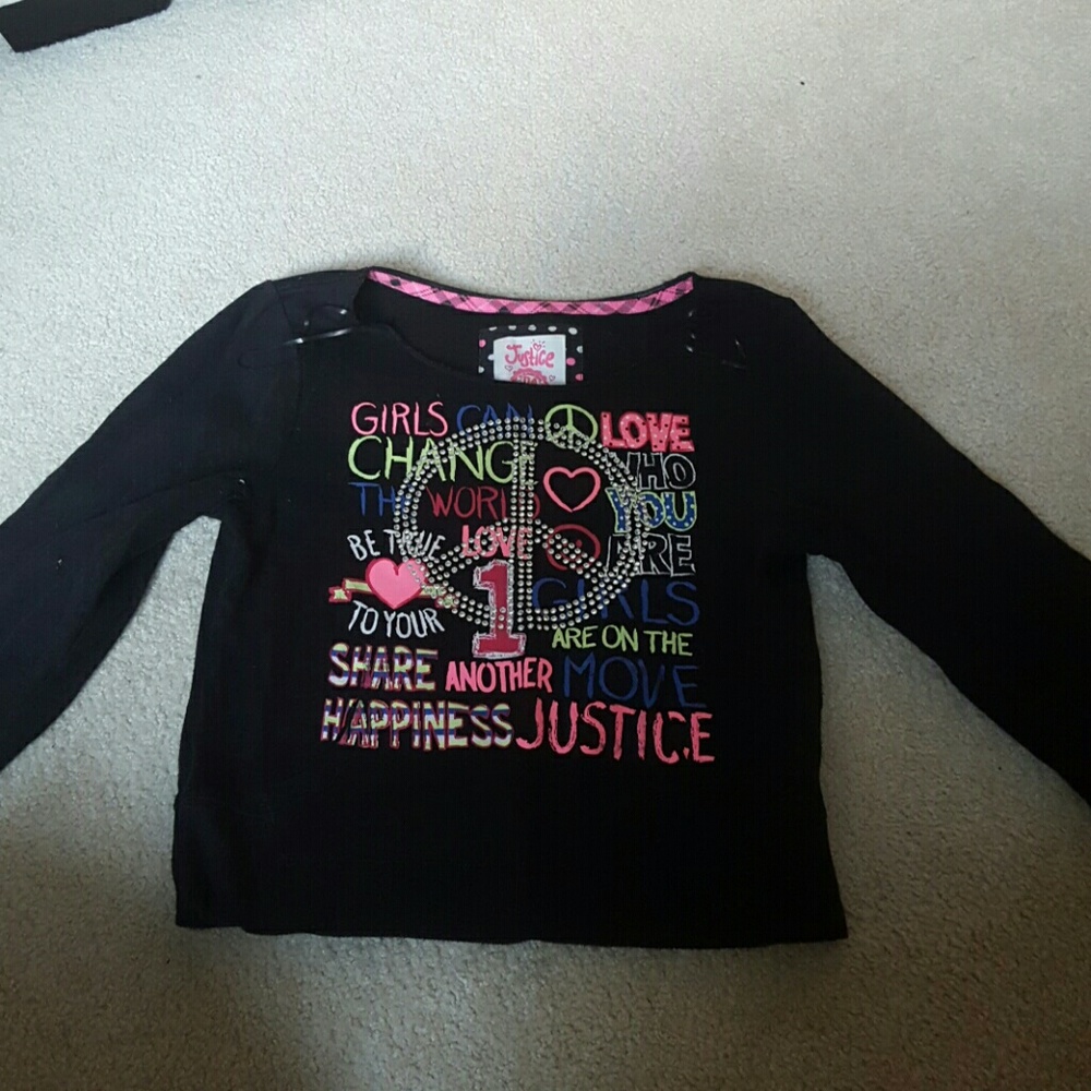 Justice Crewneck with Peace Sign