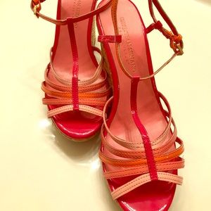 Christian Siriano Pink/Coral Wedges Size 7
