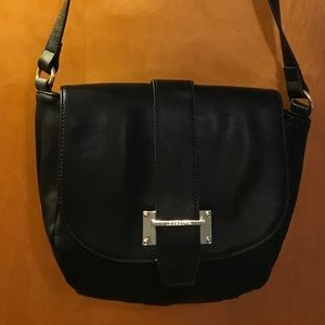 Liz Claiborne black saddle bag 💼