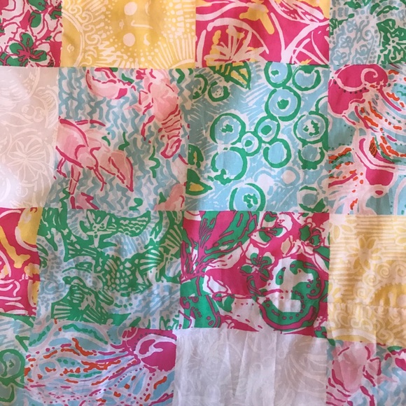 Lilly Pulitzer Patchwork Strapless Franco Dress - Picture 4 of 6