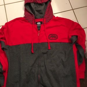 Ecko UnItd Red & Gray Sweater