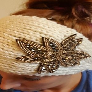 ⭐Free w purch!⭐Knit Headband with Beaded Design
