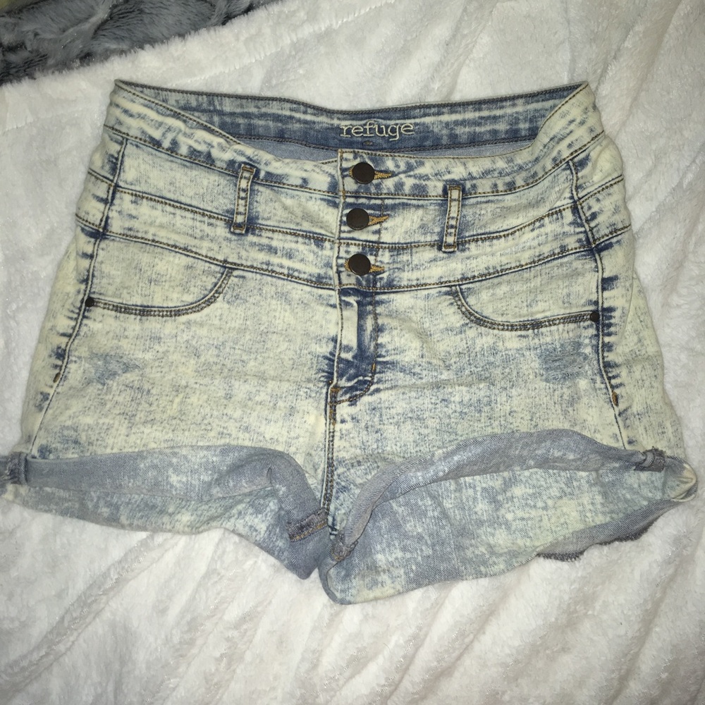 Blue jean shorts