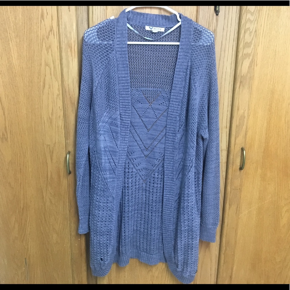 ✖️SOLD✖️ROXY lavender knitted cardigan