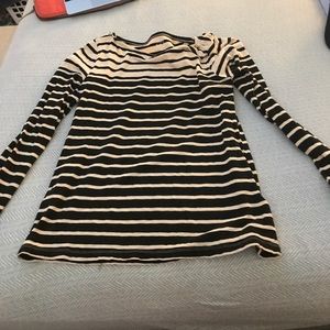 J Crew Striped Long Sleeved Shirt