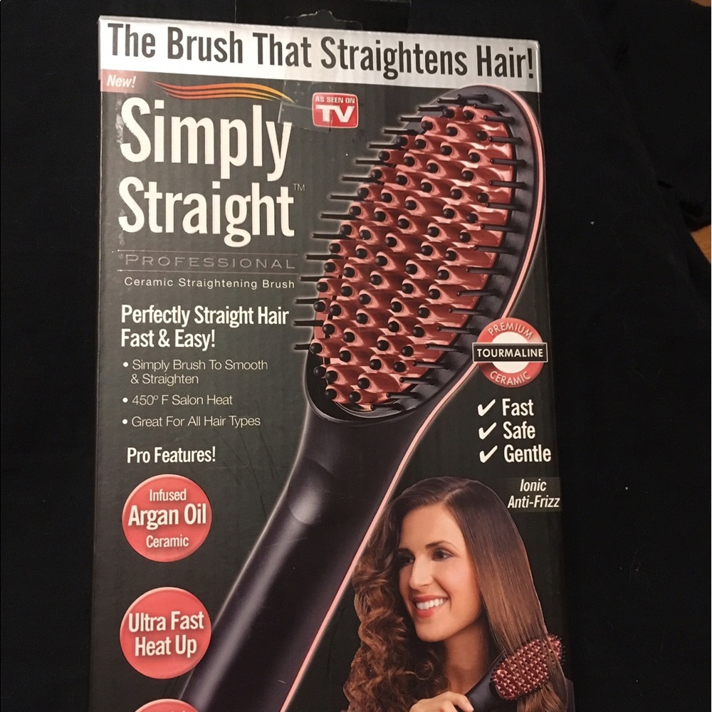Simply straight pro hairbrush straightener
