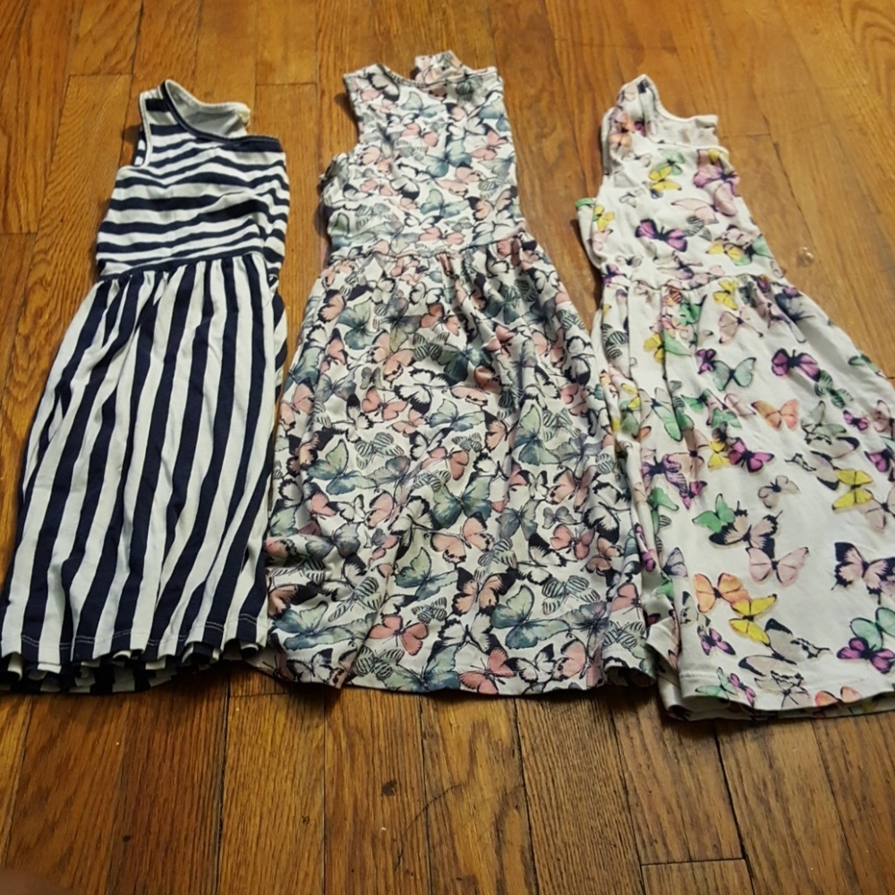 14 girls assorted summer dresses and 1 romper