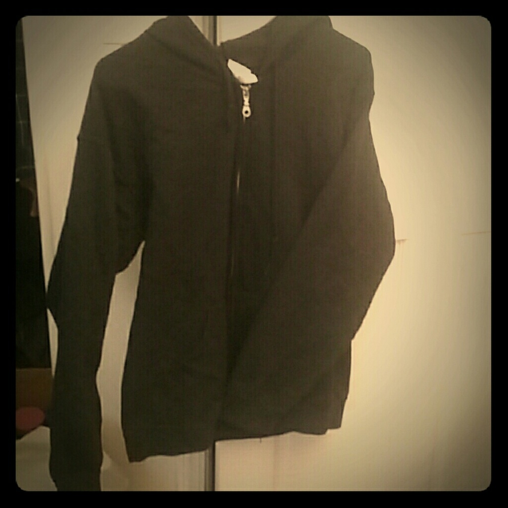 🌻BOGO ITEM🌻 Black zip up hoodie-NWOT