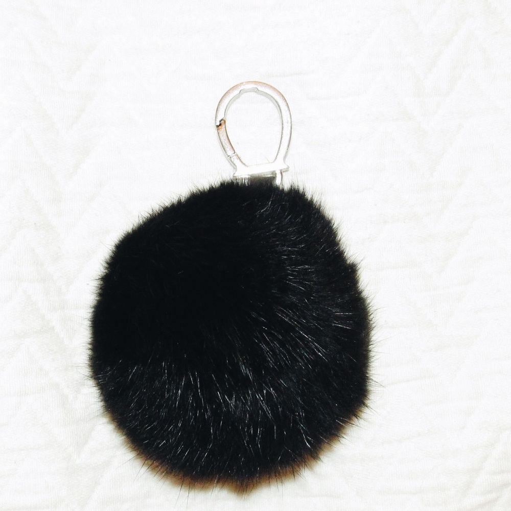 RESERVED   Etienne Aigner Fur Pom Pom Bag Charm