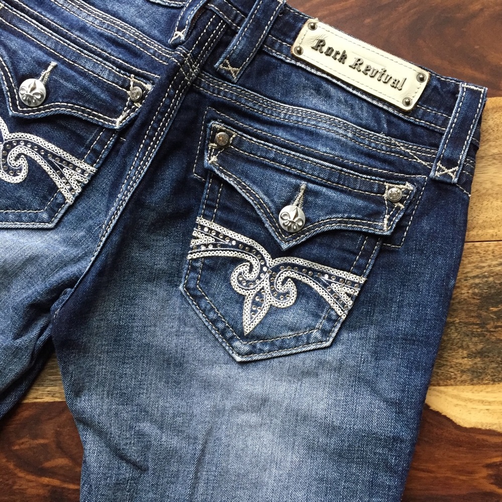 Rock Revival Sora Easy Capri Jeans --- worn once