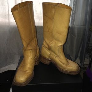 Frye Campus Boot Camel/Yellowellow sz 6