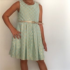 Formal dress for girl with shoes