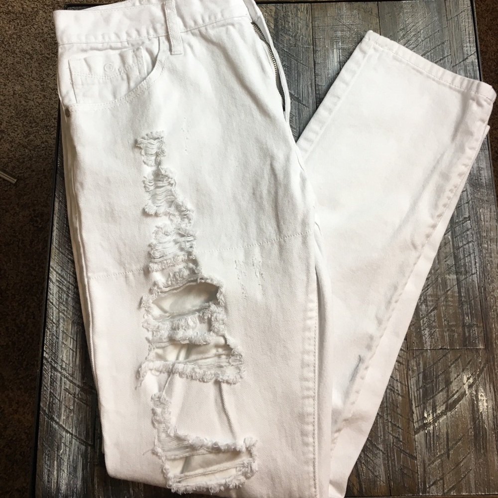 Men's Guess Skinny Holey Jeans