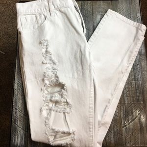 Men's Guess Skinny Holey Jeans