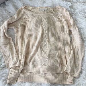 Light weight cream sweater
