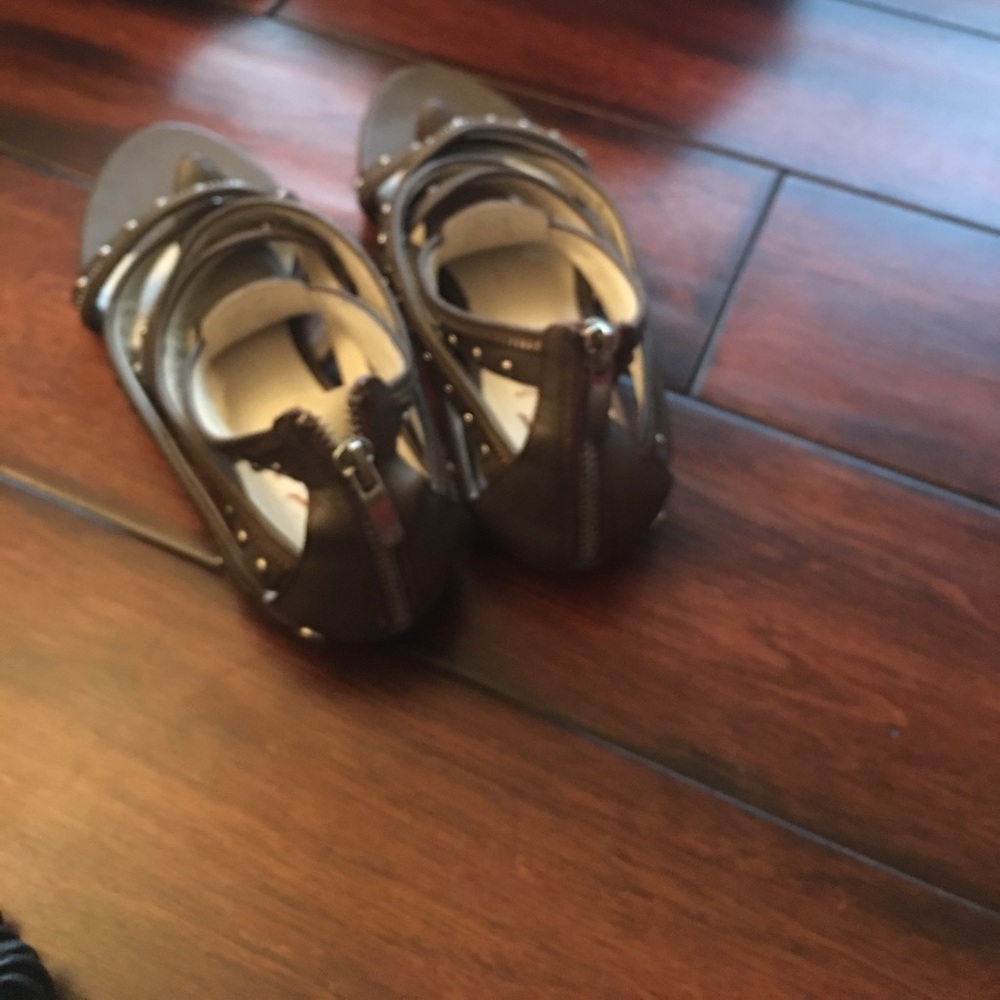 Grey flats with zippers sz 36 - Picture 3 of 7