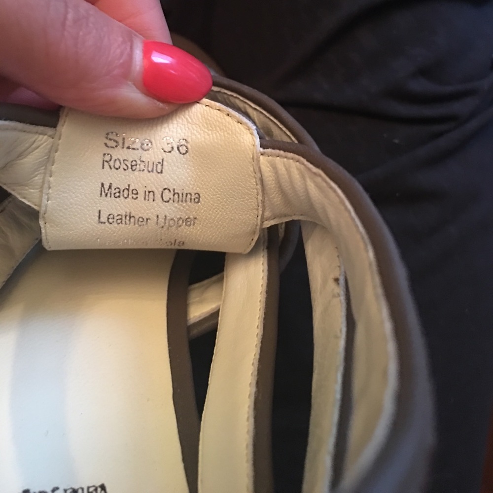 Grey flats with zippers sz 36 - Picture 6 of 7