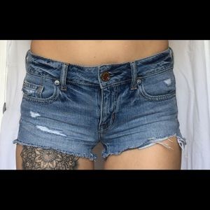 Short denim shorts by American Eagle