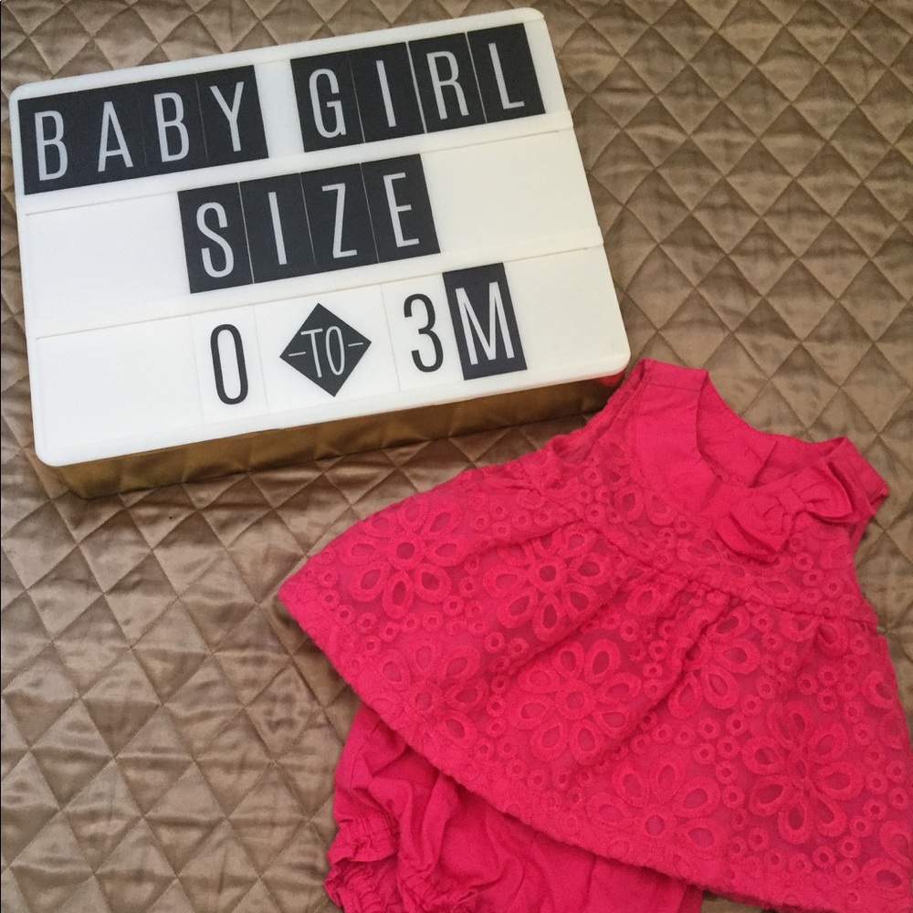 Hot pink two piece