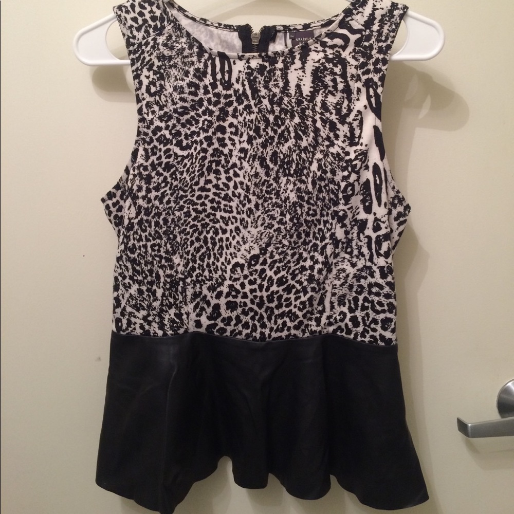 Urban outfitters leather peplum
