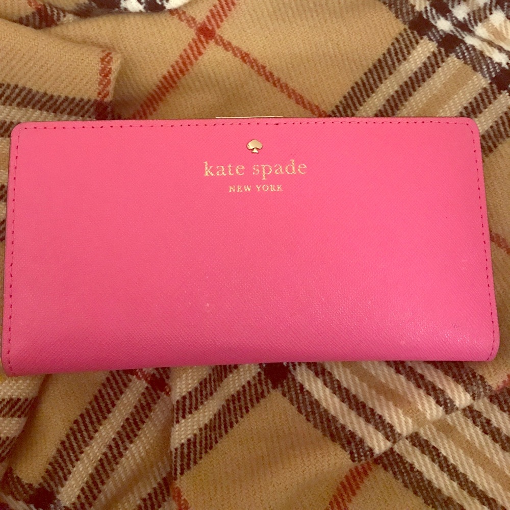 AUTHENTIC HOT PINK KATE SPADE WALLET