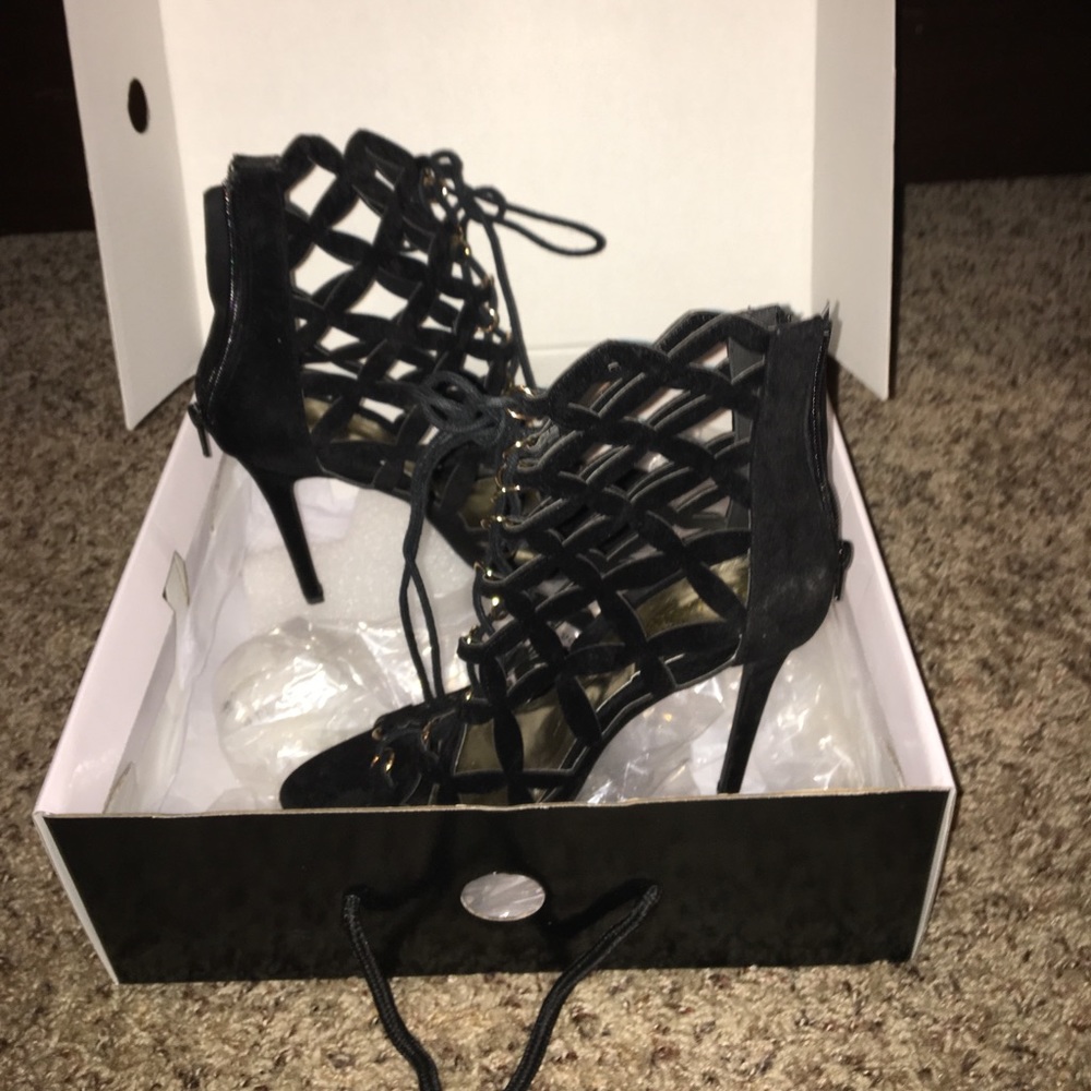 Black high heels