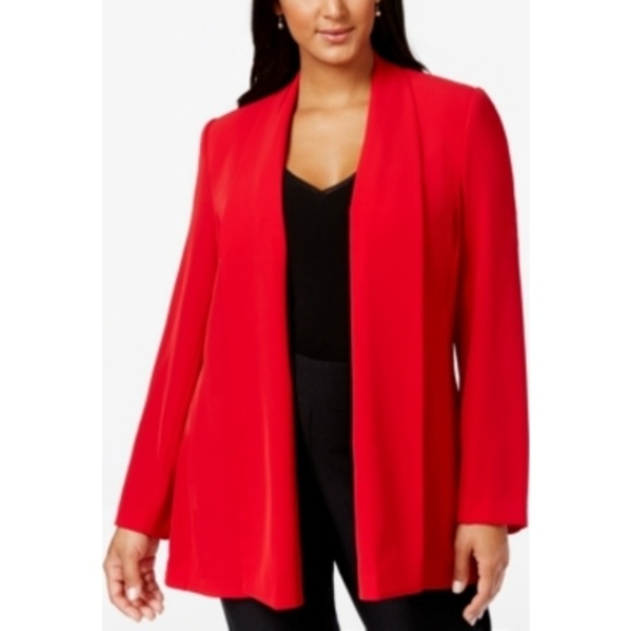 calvin klein plus size blazer