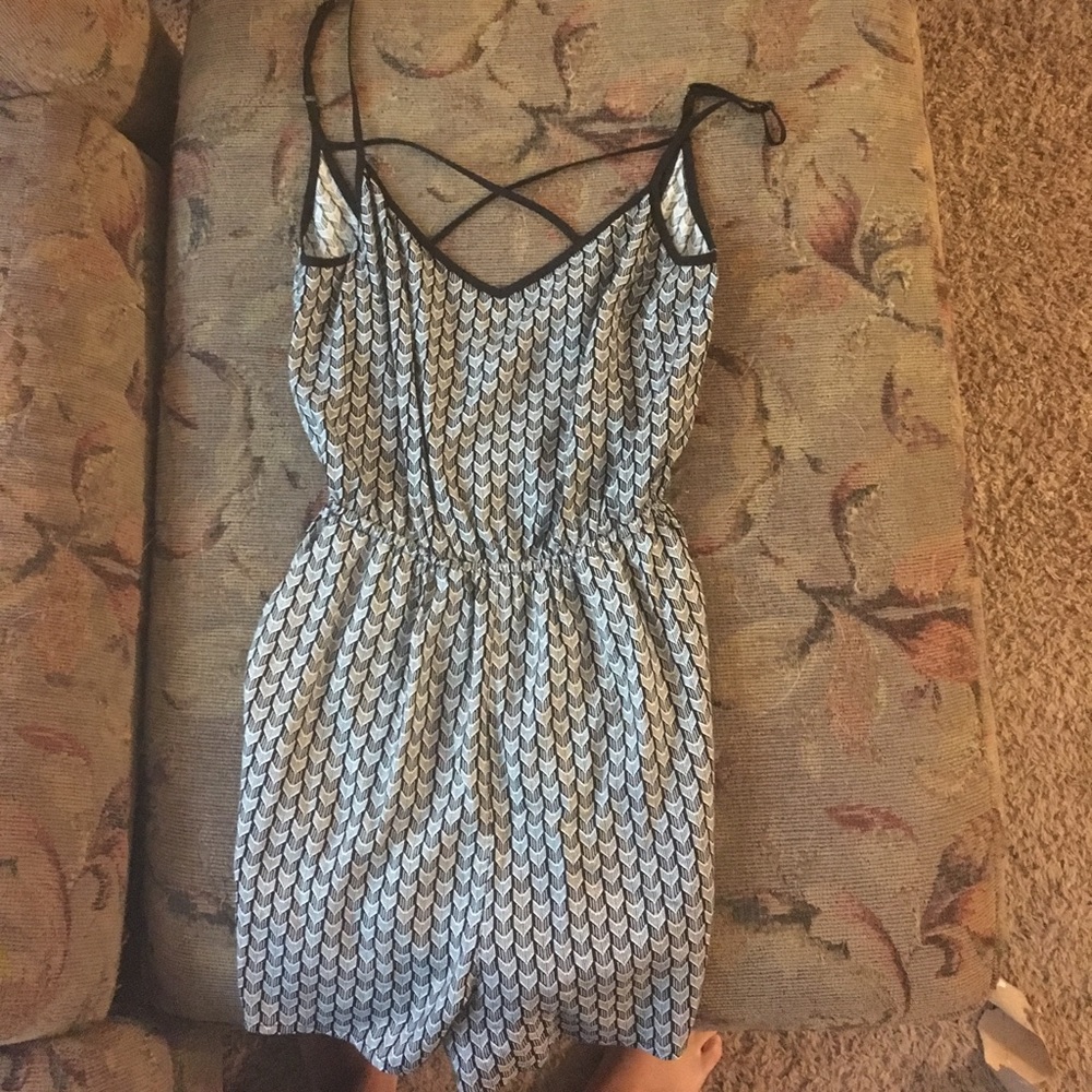 Geometric Romper - worn once