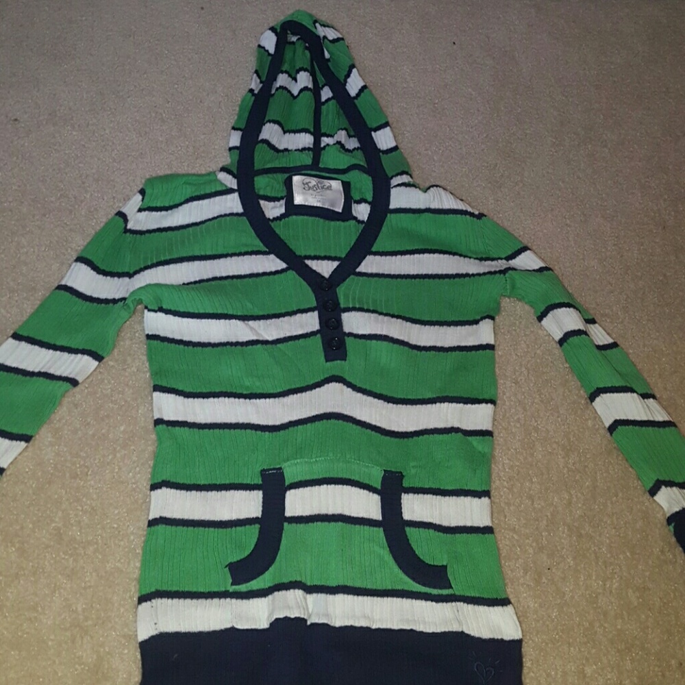 Striped Hooded Sweater