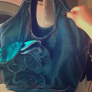 Kate Spade turquoise Teal medium large purse cute!