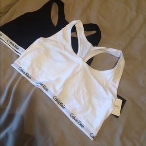 2 Calvin Klein bralettes