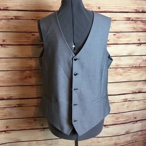 Gray button down Vest