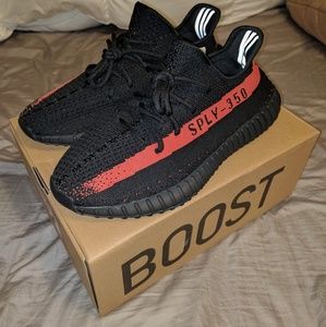 yeezy stripe red