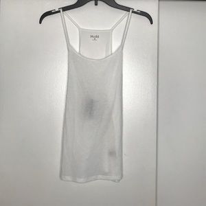 Mudd Sheer White Festival Tank